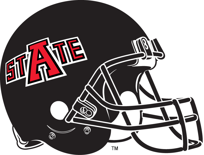 Arkansas State Red Wolves 2008-Pres Helmet Logo v2 iron on transfers for fabric